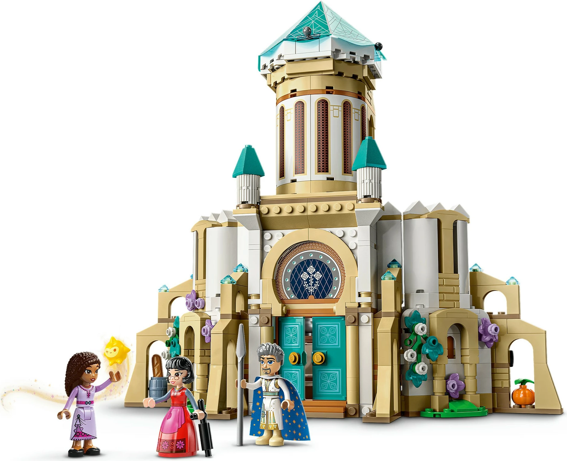 Komplet gradnje LEGO Disney Grad kralja Magnifica 43224, 613 kosov, večbarven