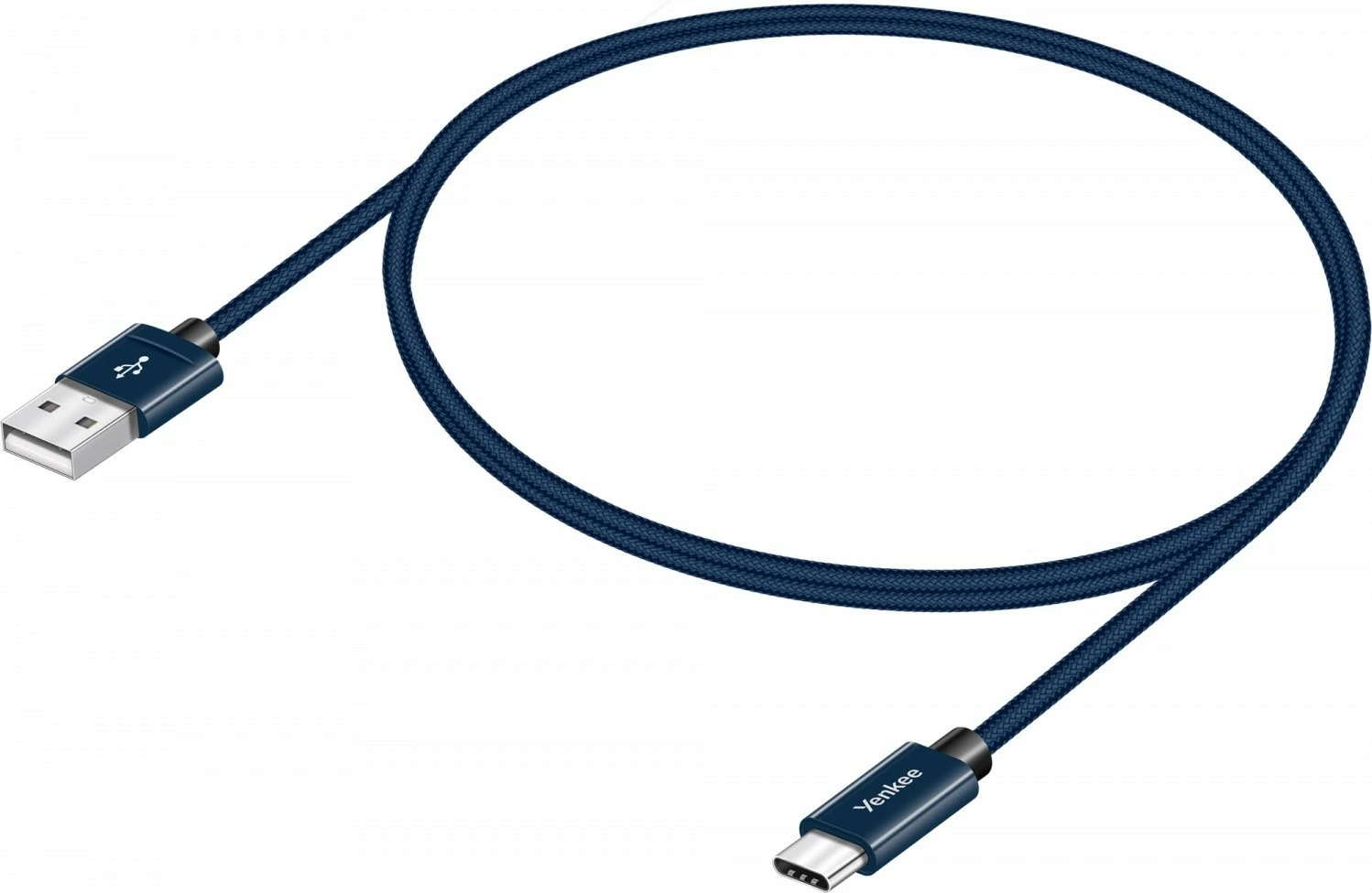 USB kabel A 2.0 na USB Type-C, Yenkee YCU 301BE, 1 m, temno moder
