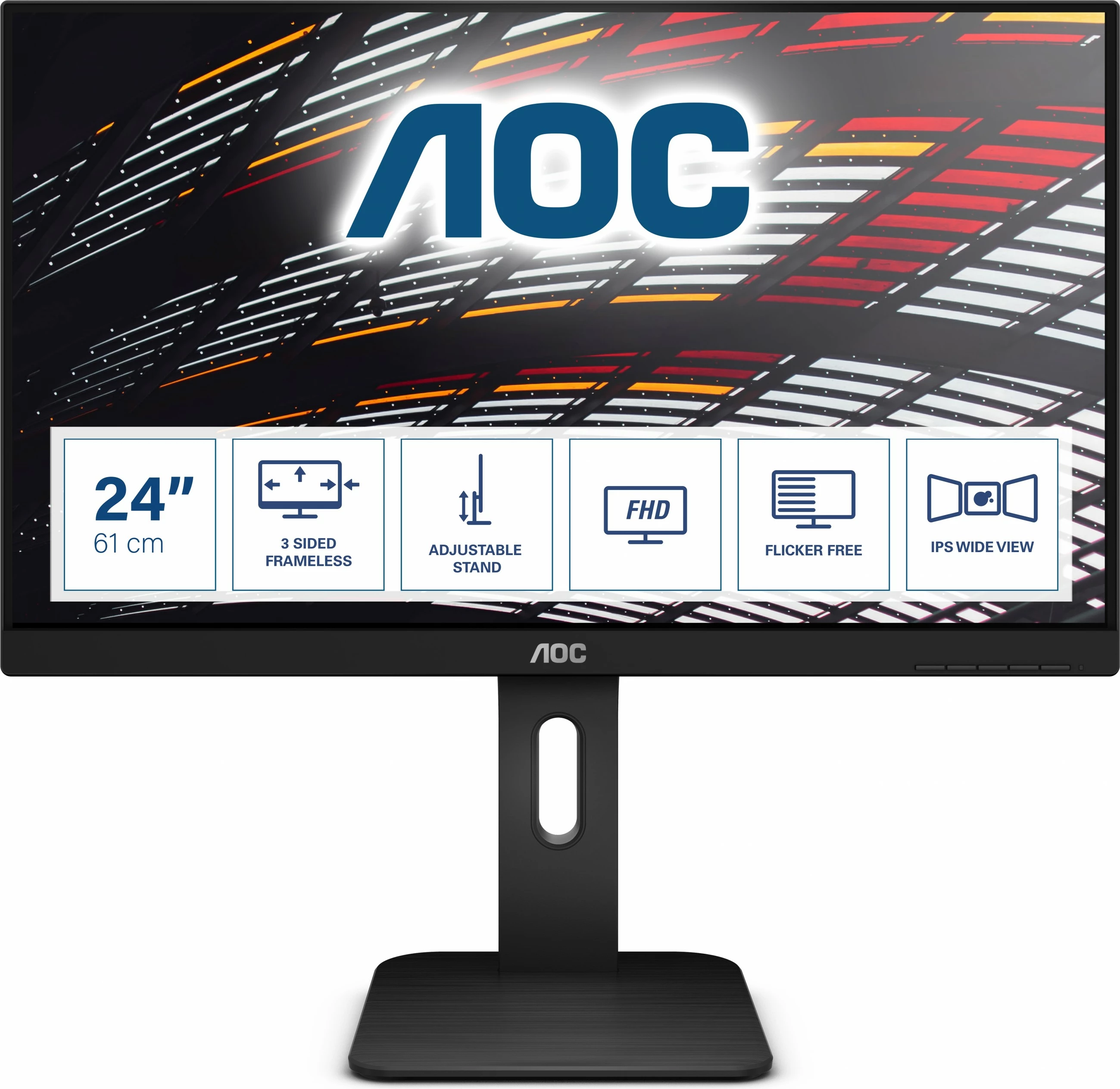 LED monitor 24", 1920 x 1200, 4 ms, črn — AOC P1 X24P1