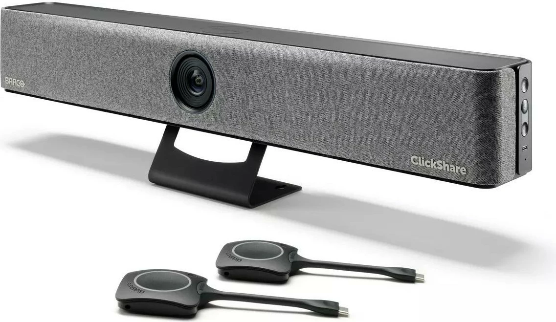 Sistem konferenc BARCO ClickShare Bar Pro z 2 gumboma, 4K, siv