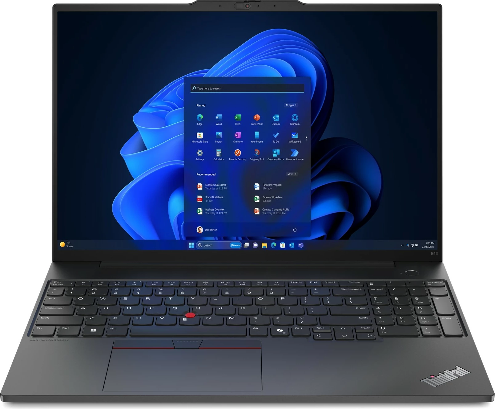 Prenosnik Lenovo ThinkPad E16, Intel Core Ultra 5, 16 GB RAM, 512 GB SSD, Windows 11 Pro, črn