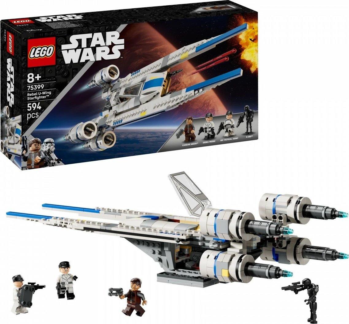 Set U-Wing Rebel Fighter, LEGO Star Wars 75399, 594 kosov