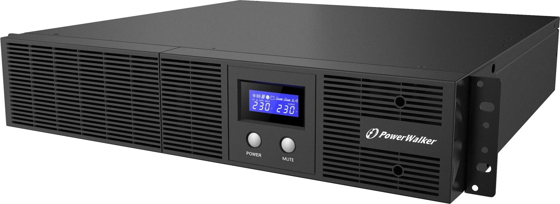 Naprava za nemoteno napajanje PowerWalker VI 3000 RLE, 3000 VA, 1800 W, 8x AC, črna