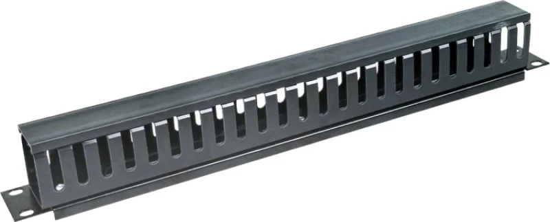 Organizator kablov ALANTEC PK008, plastika, 1U, črn