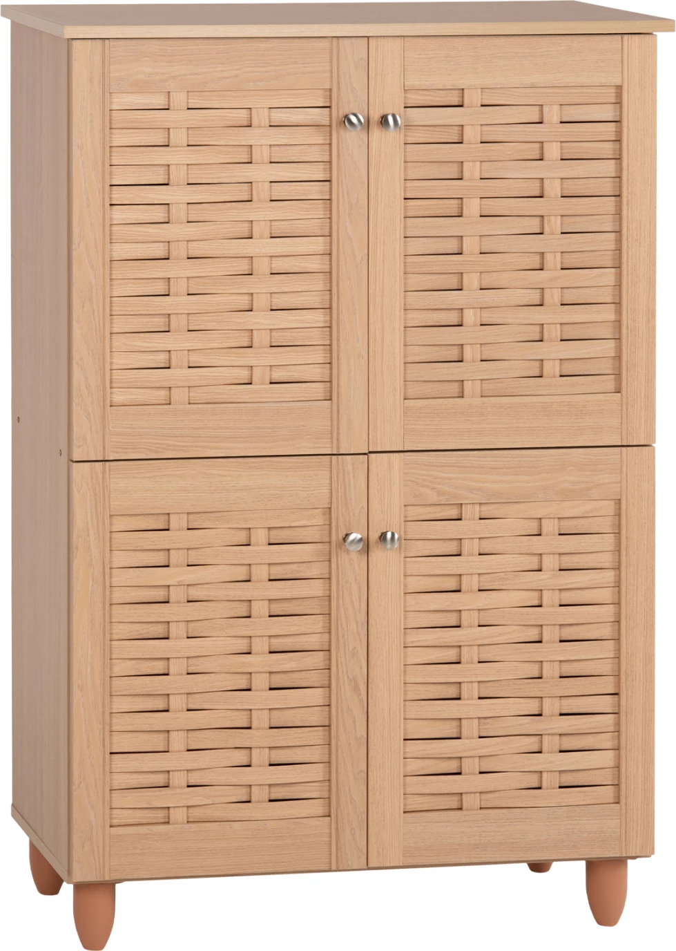 Omara za čevlje KABIRA FH2210.09 4-vratna melaminska v barvi hrasta 77x34x115Hcm