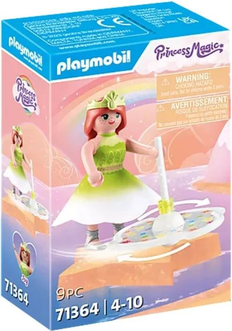 Igralni set s princesko in mavričnim blokom Playmobil Princess Magic 71364