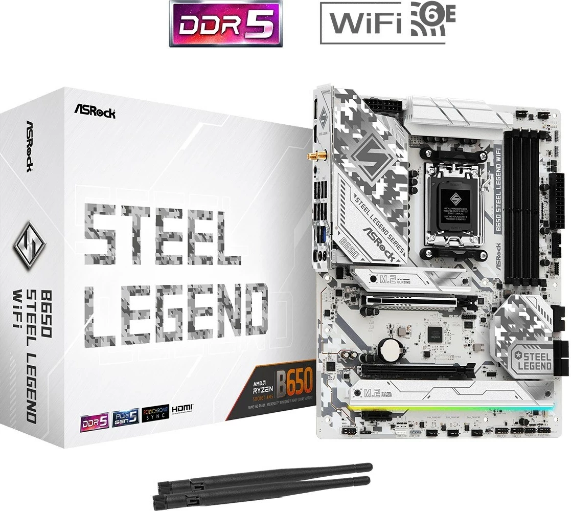 Plošča za matično ploščo ASRock B650 STEEL LEGEND WIFI