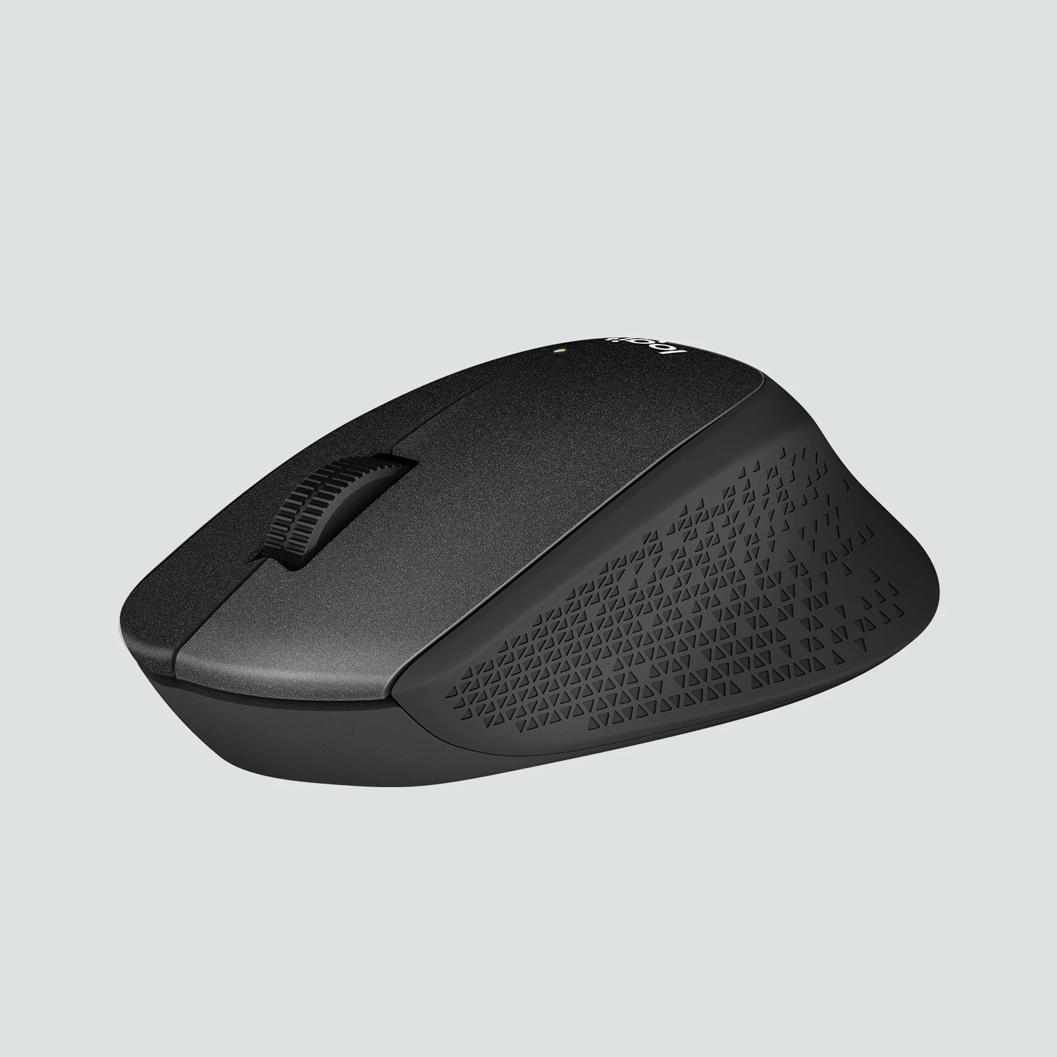 Brezžični tihi miš, Logitech M330 SILENT PLUS, desna, RF, 1000 DPI, črna