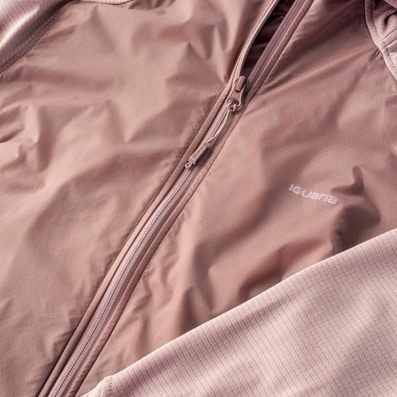 Duks s kapuco za ženske Iguana, rožnat