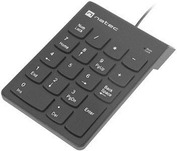 Numerična tipkovnica NATEC GOBY 2, USB, črna