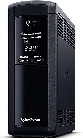 UPS CyberPower VP1600EILCD, 1600 VA, 900 W, LCD zaslon, črn