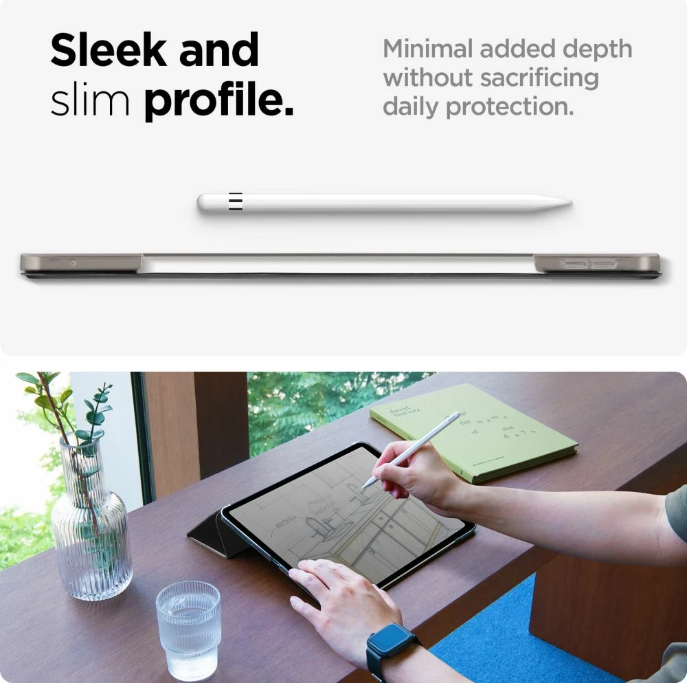 Ovitek za iPad Pro 11" (2024), črn, Spigen Smart Fold
