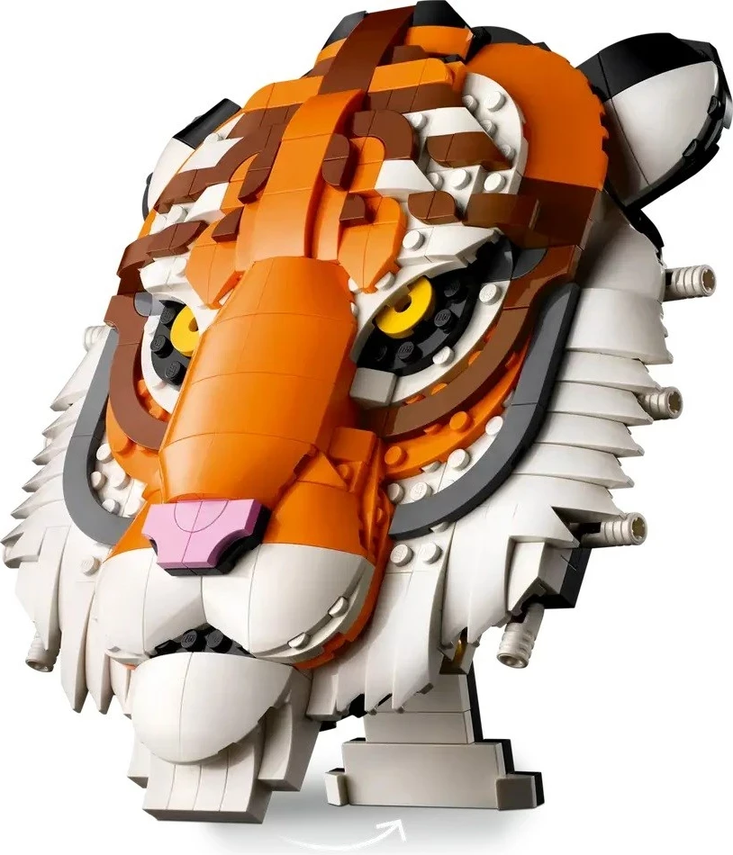 Mural/Tri-dimenzionalna umetniška sestava LEGO ART The Fauna Collection Tiger 31217 za odrasle, 744 delov