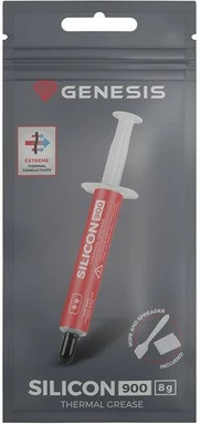 Termalna pasta GENESIS Silicon 900, Natec, 8 g, za računalnike in konzole, rdeča