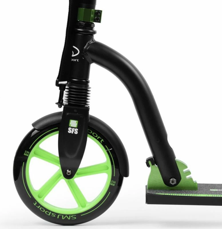 Trotinet za odrasle in mladostnike SMJ Sport NL-700-230 / 205, črno in zeleno