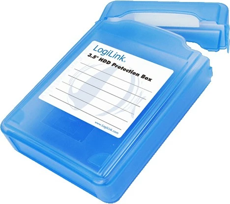 Zaščitni etui za HDD 3,5 palca, LogiLink, moder