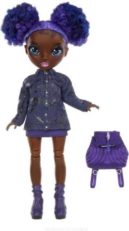 Lutka Rainbow High Junior Krystal Bailey, 23 cm, vijolična, z dodatki