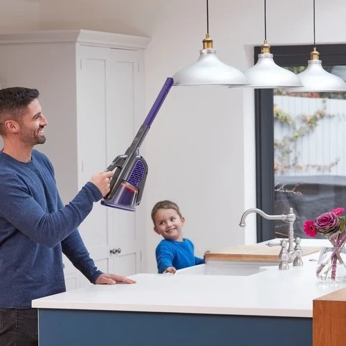 Ročni sesalnik Black & Decker, 36 W, vijolično/siv