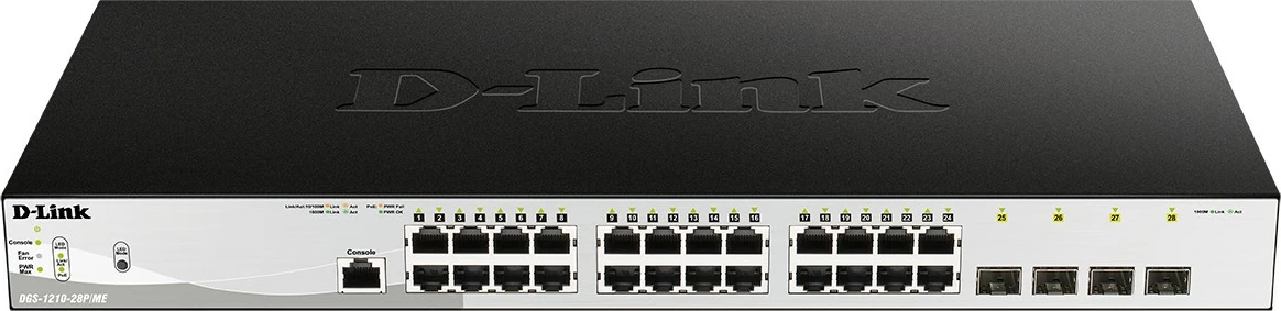 Upravljan preklopnik D-Link DGS-1210-28P/ME/E, Gigabit Ethernet, PoE