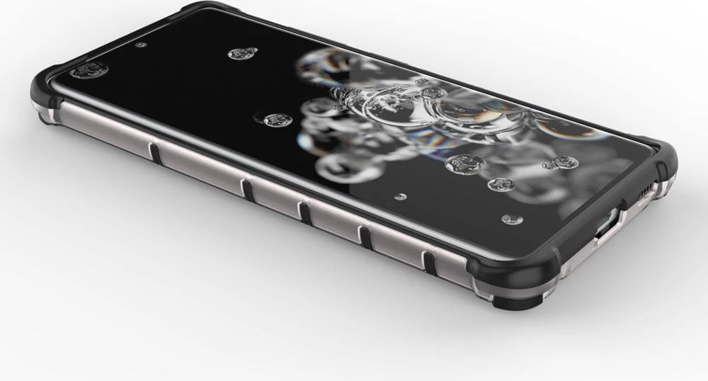 Ovitek Hurtel Honeycomb za Samsung Galaxy S22 Ultra, prozoren
