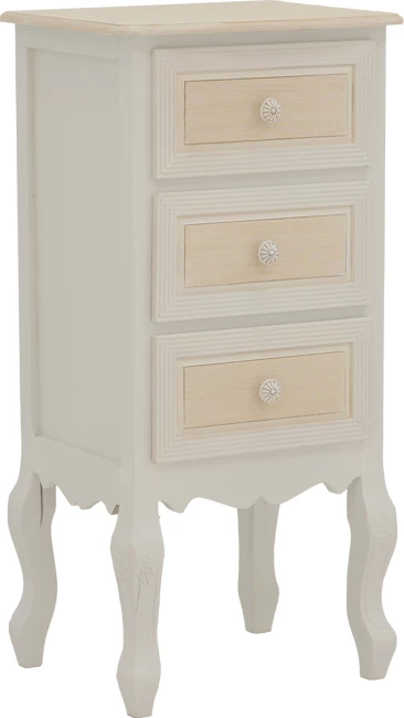 Komoda z predali Joliene Inart, naravno-antika, MDF 40x34,5x82 cm