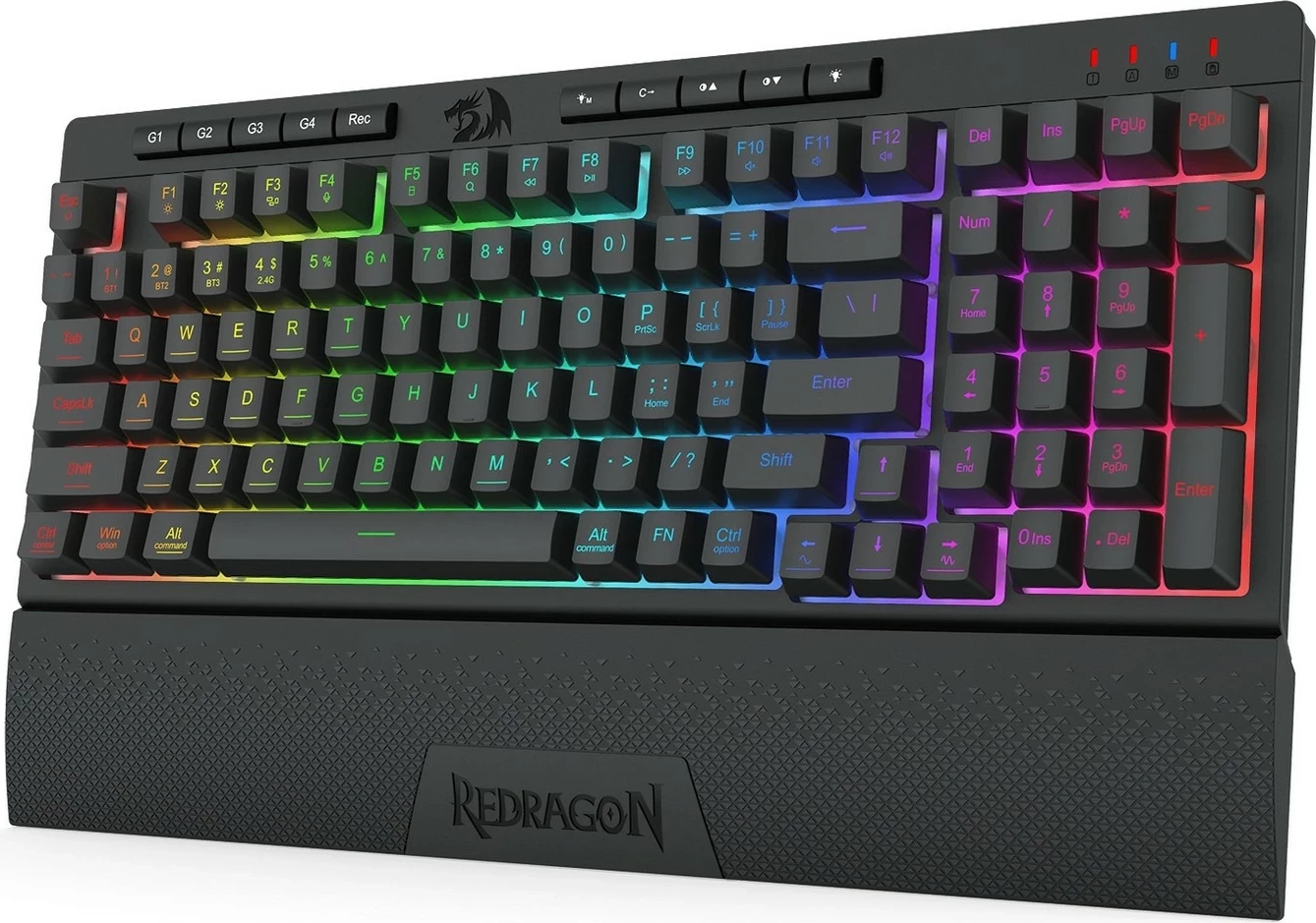 Gaming tipkovnica RGB, brezžična/žična, črna Redragon Shiva 98 Pro K515-Pro