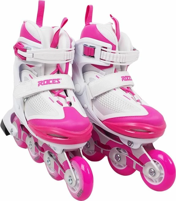 Rollerji za otroke Roces, beli in rožnati