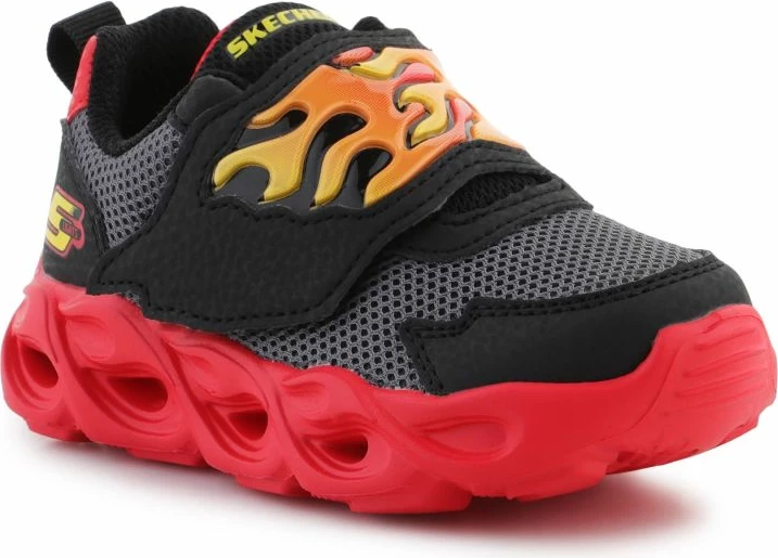 Superge za otroke Skechers, črno-rdeče