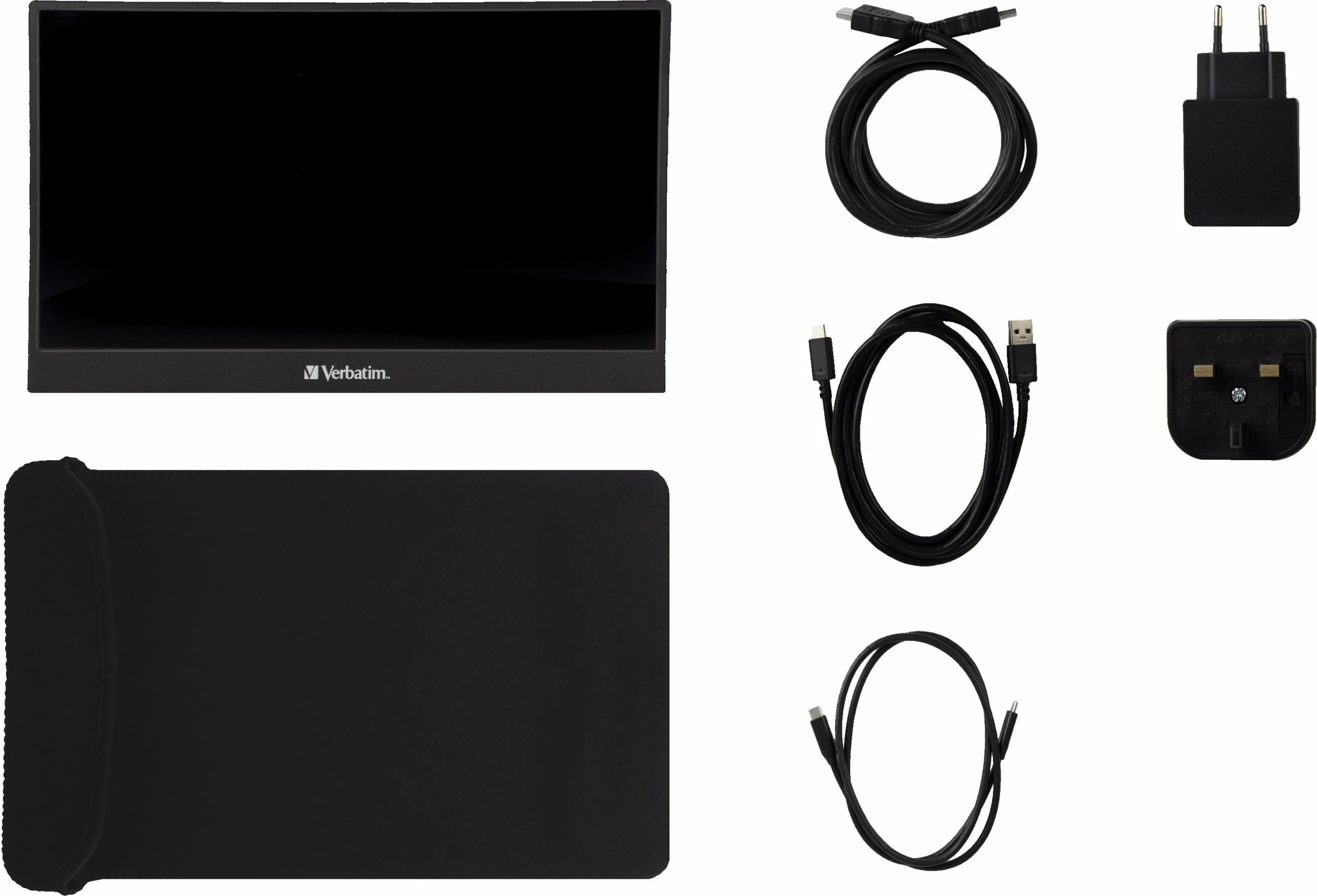 Prenosni zaslon 14", Full HD, črn — Verbatim 49590