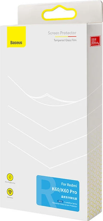 Zaščitno kaljeno steklo Baseus za Redmi K60/K60 Pro, prozorno