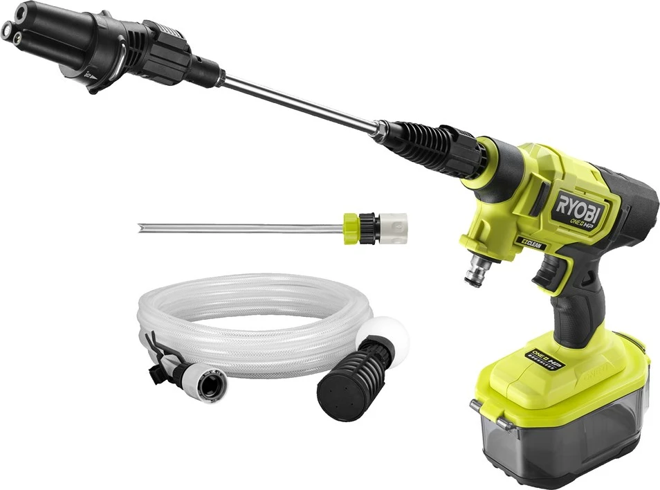Brezžični visokotlačni čistilec, RYOBI RY18PW22A-0, 18V, črno/zelen