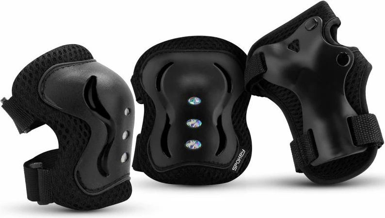 Mladinski zaščitni set Spokey, črn