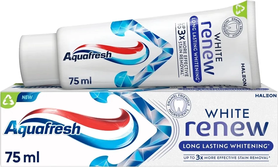 Belilna zobna pasta Aquafresh White Renew Long Lasting Whitening, 75 ml