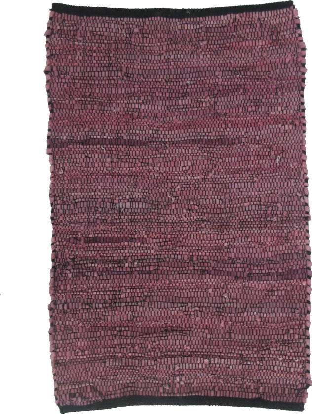 Usnjena preproga Plum, vijolična, 60x90 cm