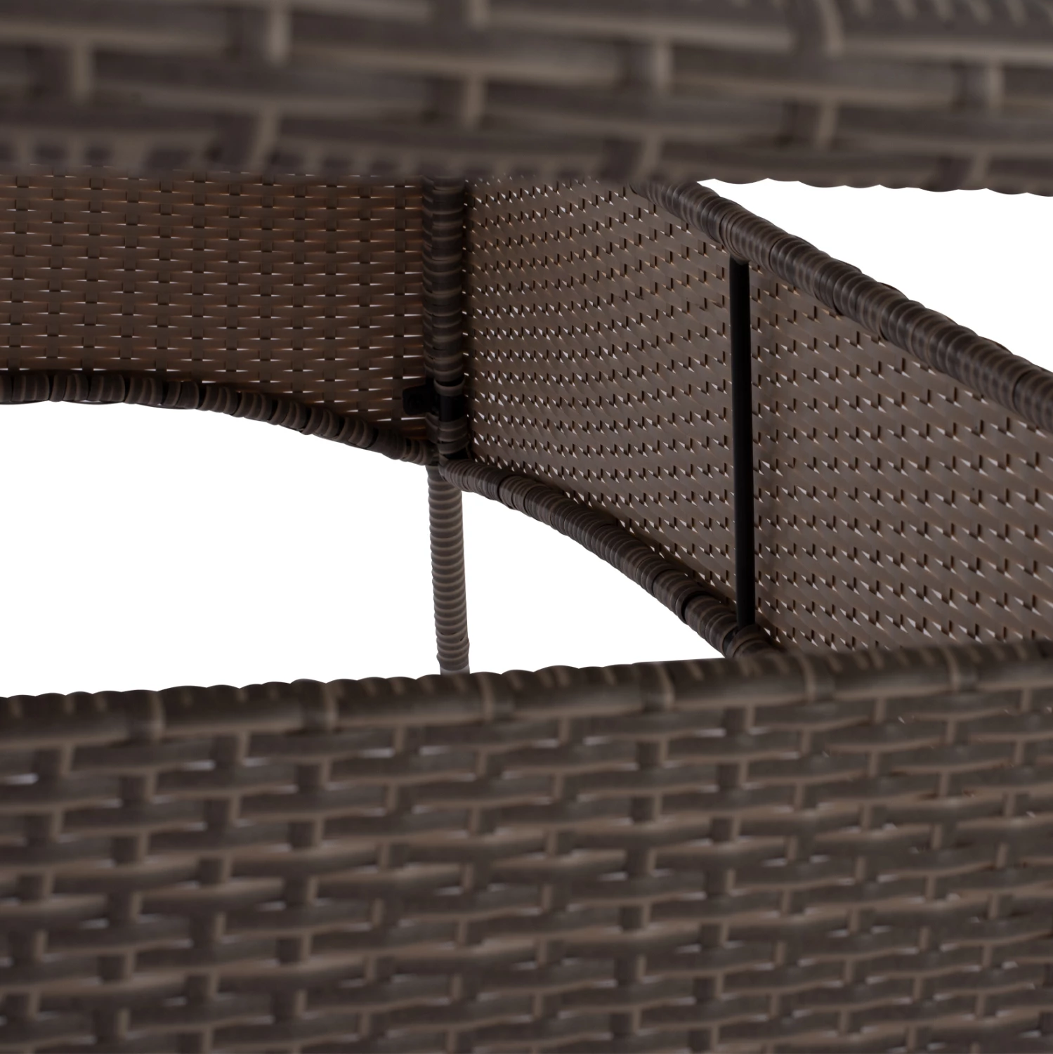 Kovinska miza Minsk rattan siva FH5507.01 150x90x75 cm