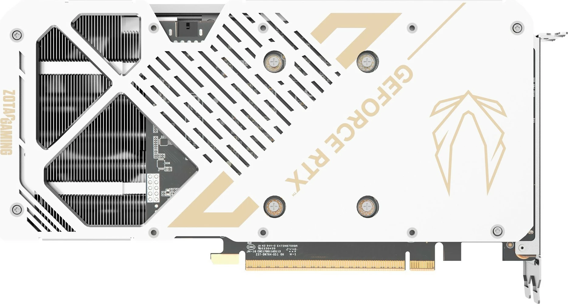 Grafična kartica RTX 5070 Twin Edge OC Zotac, 12 GB GDDR7, bela