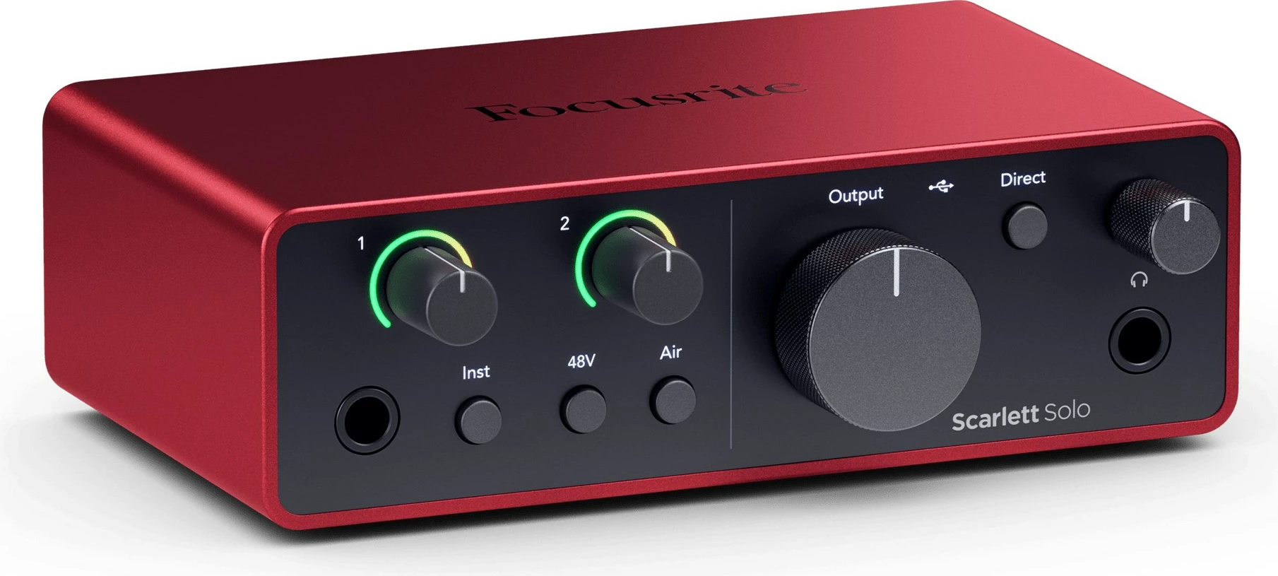 Audio komplet z USB vmesnikom, mikrofonom in slušalkami, rdeč, Focusrite Scarlett Solo Studio