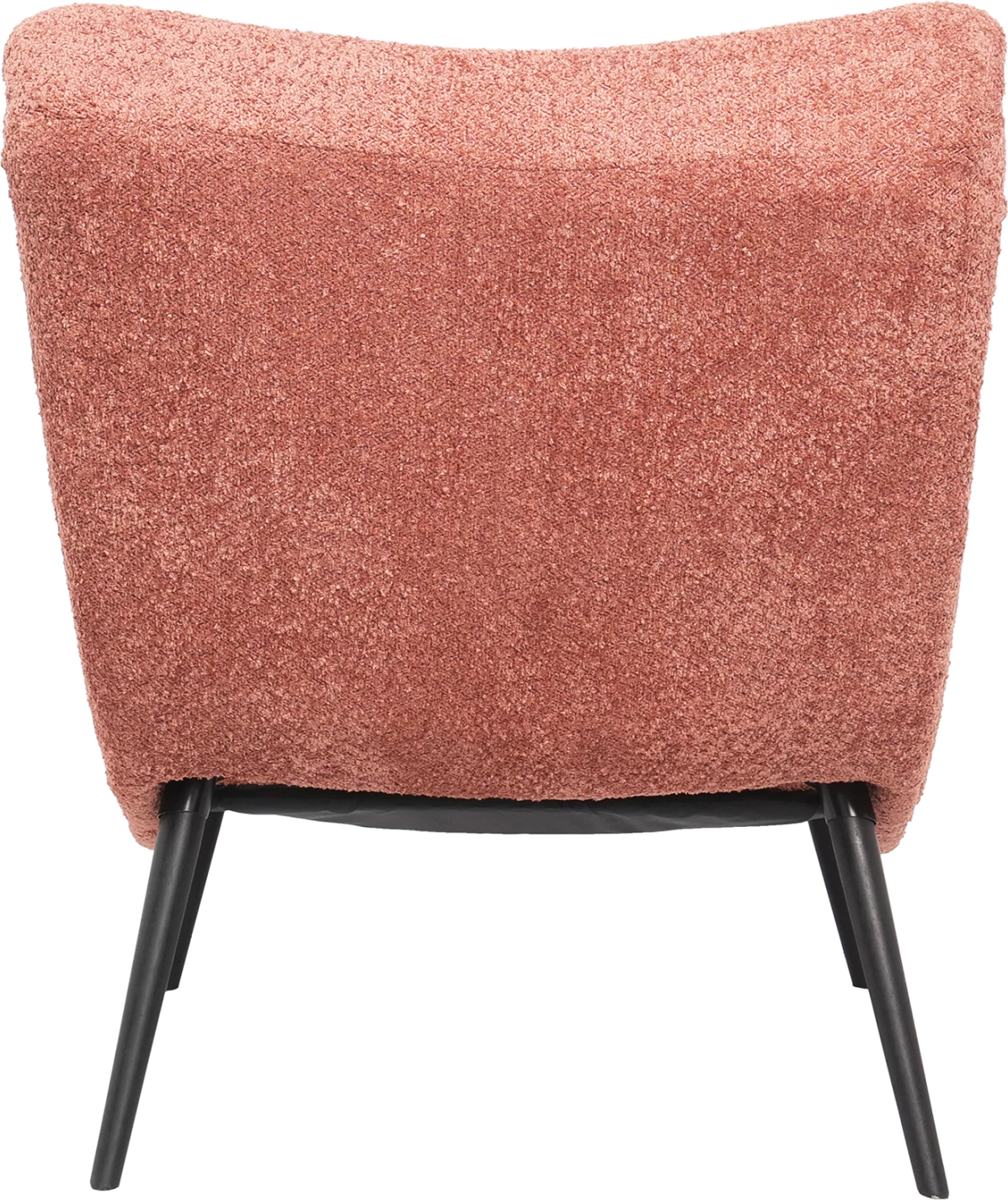 Fotelj BRYM FH9605.02 roza boucle tkanina-črne lesene noge 97x80x100Hcm