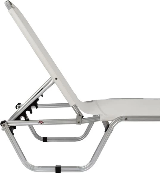 Profesionalno ležalnik iz aluminija FH5071.03 bel 195x53-60x30 cm