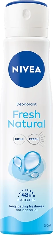 Spray deodorant za ženske Nivea Fresh Natural 250 ml