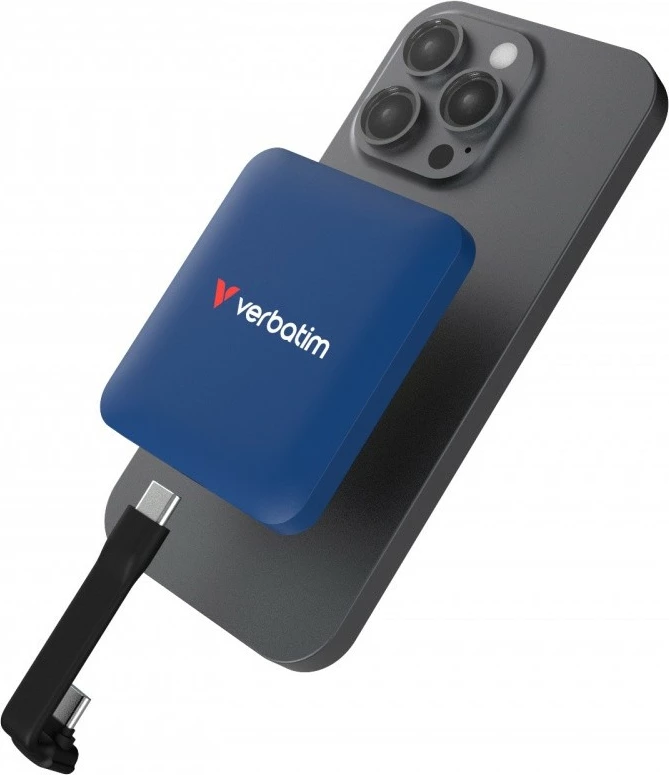 Zunanji SSD Verbatim SnapBack DQVE32076PLG 2TB, USB 3.2 Gen 2x2, MagSafe, podpora Apple ProRes 4K 60 fps, moder