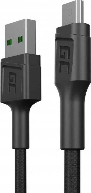 USB kabl, 0,3 m, črn Green Cell KABGC23, USB 2.0