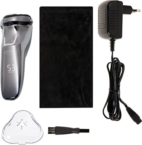 Brivnik za moške z rotacijskim sistemom in trimerjem Adler CR 2925, siv