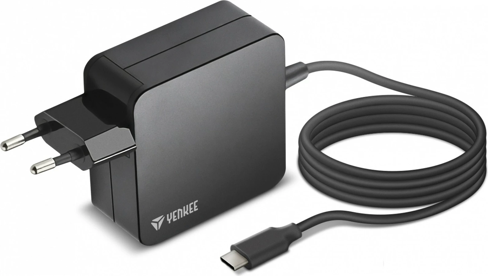 Univerzalni zidni polnilec YENKEE YAU C100, 100W, USB Type-C, 1,8 m, črn