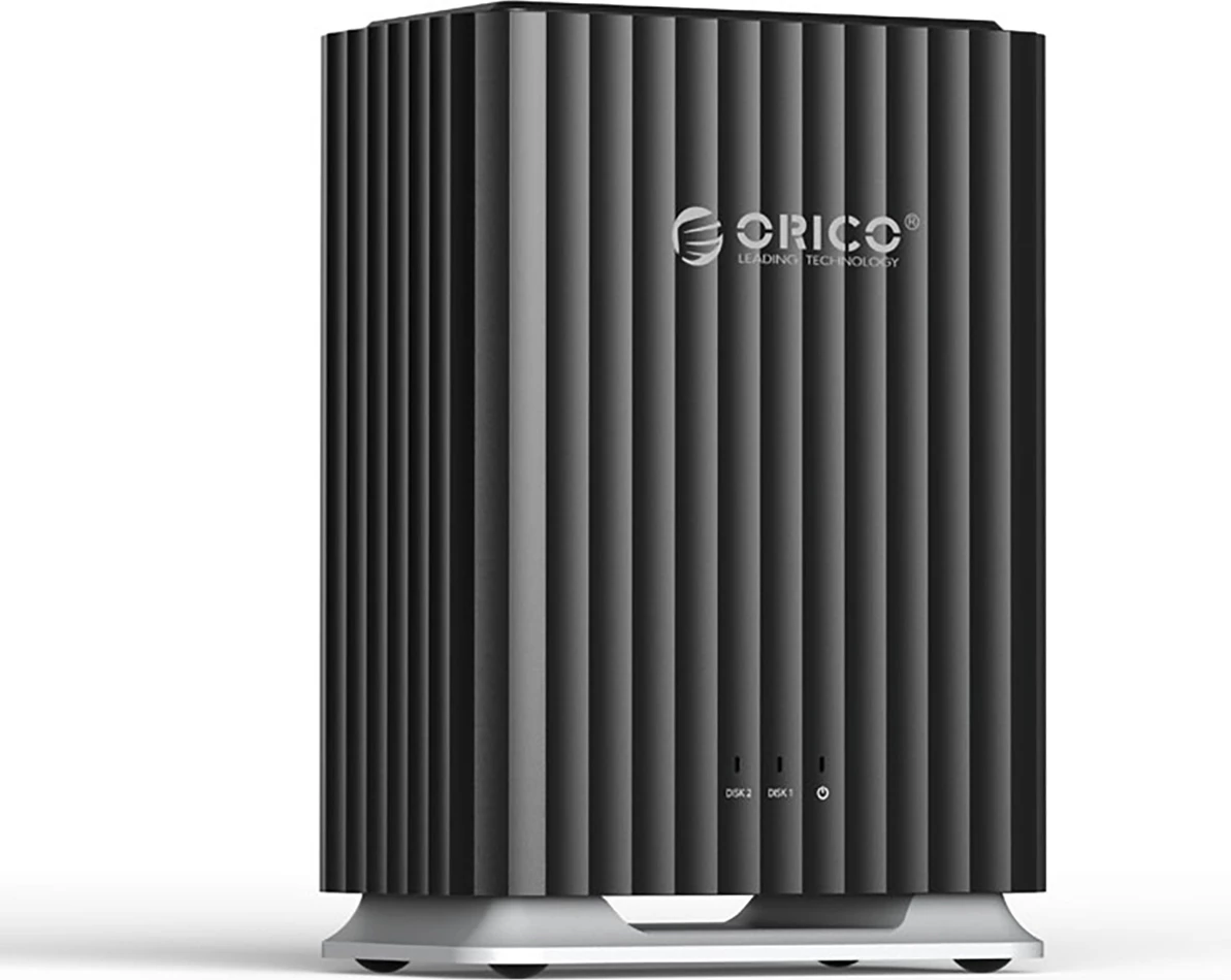 Računalniško ohišje za 2x 2.5"/3.5" HDD/SSD, USB-C 3.2, 44TB, Orico 9728C3, črn
