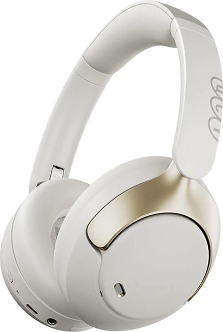 Čez uho brezžične slušalke z aktivnim dušenjem šuma, 40 mm, QCY H3 Pro, bela