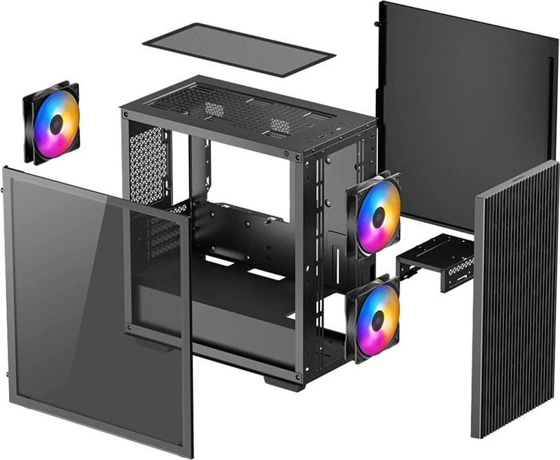 Računalniško ohišje DEEPCOOL MATREXX 40 3FS, črno