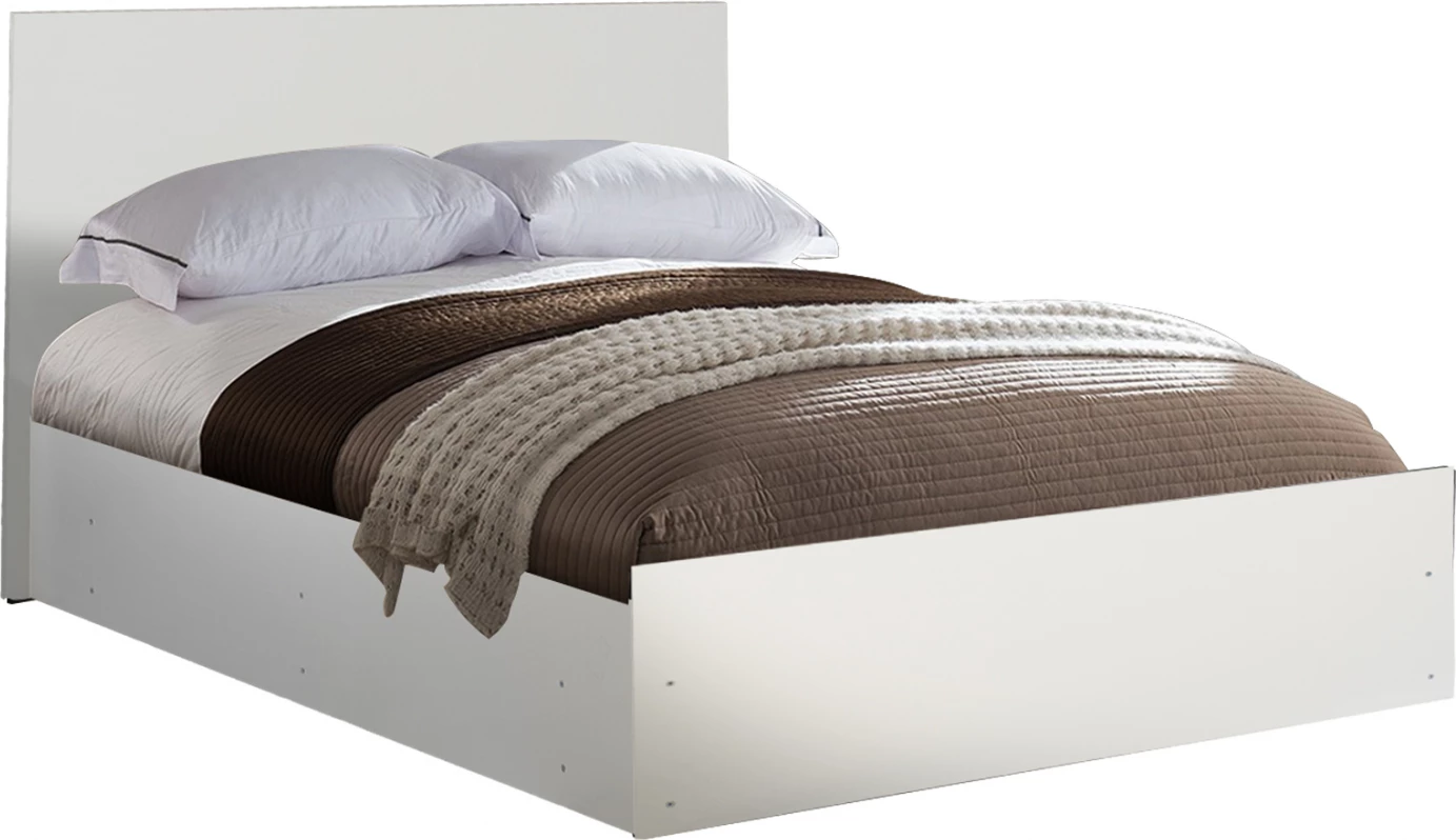 ADLER melaminska postelja za vzmetnico 160x200 cm. Bela FH2432.03