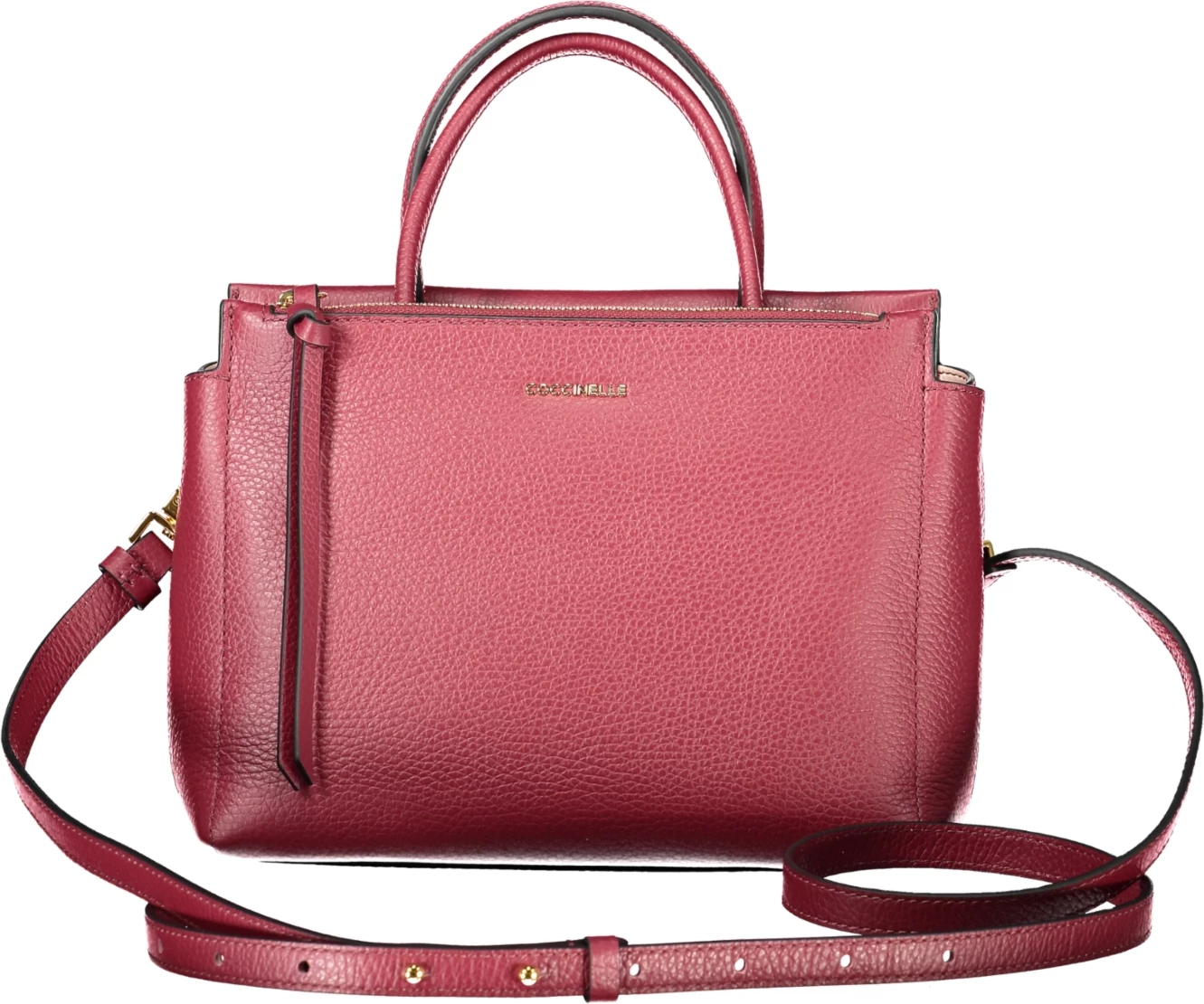 Torba iz prave kože, COCCINELLE Arlettis, vijolična