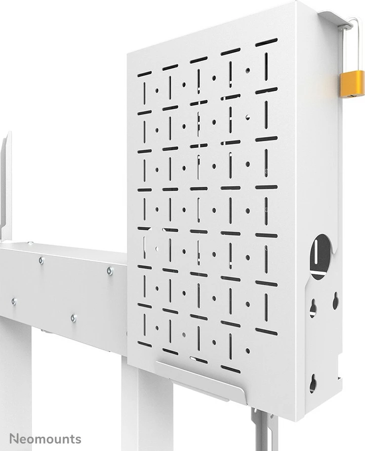 Motorni stenski nosilec za TV do 100'', Newstar WL55-875WH1, bel